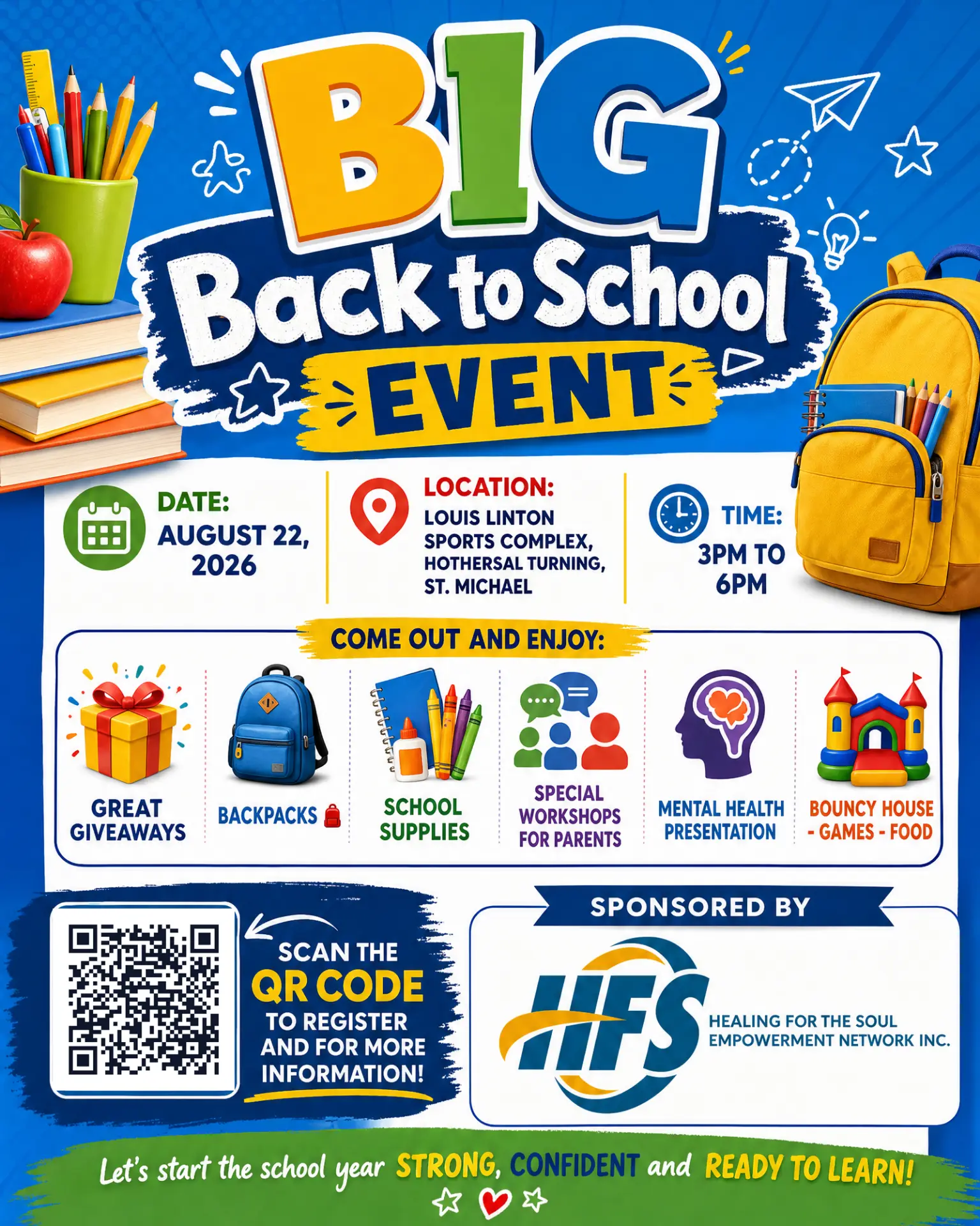 Big Back to School Event — Event flyer